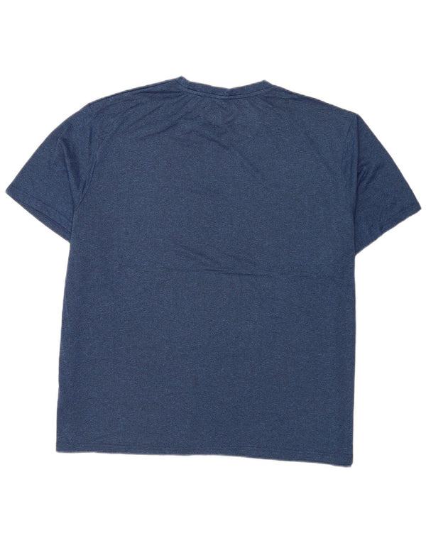 Camiseta masculina Fila Top 4XL poliéster azul marinho
