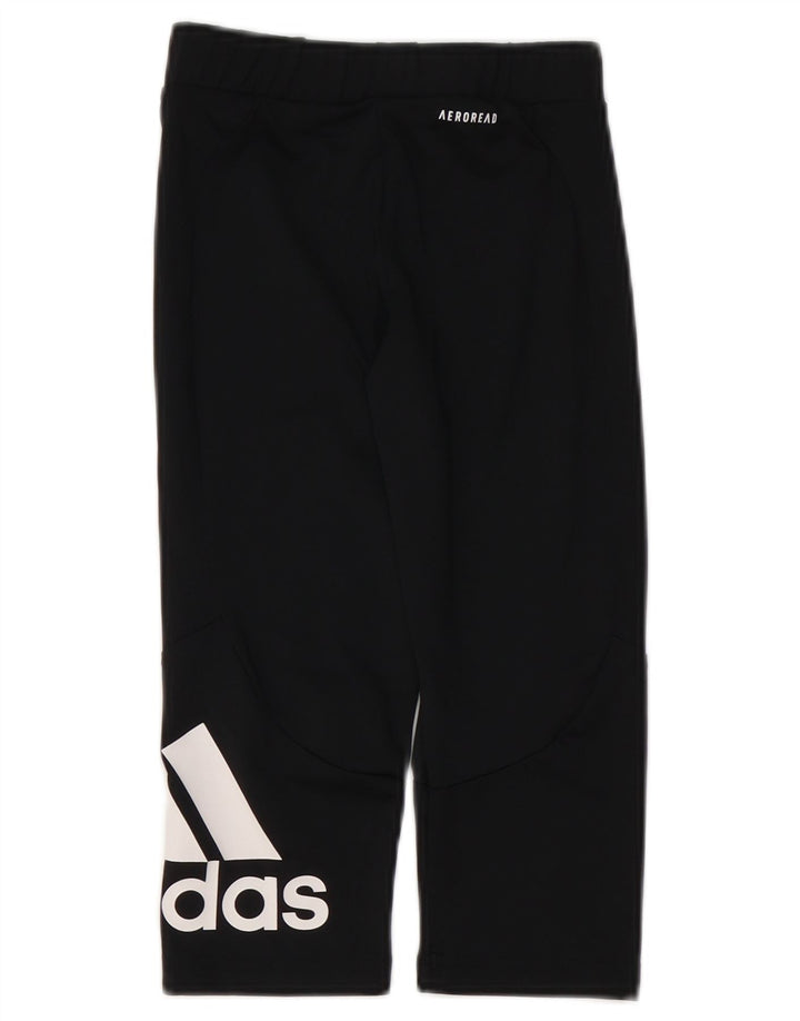 Leggings ADIDAS Aeroready Graphic para menina 9-10 anos preto poliéster