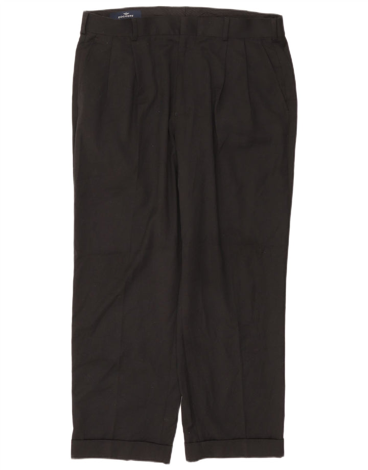 Calça Chino Masculina DOCKERS Pegged W36 L30 Poliéster Preto