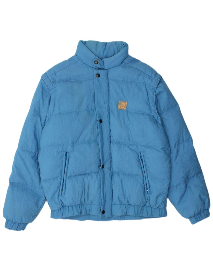 Jaqueta acolchoada masculina com capuz MC Ross IT 46 poliamida azul pequena