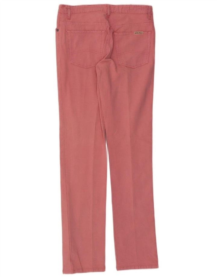 MARLBORO CLASSICS Calça jeans reta feminina W31 L33 algodão rosa