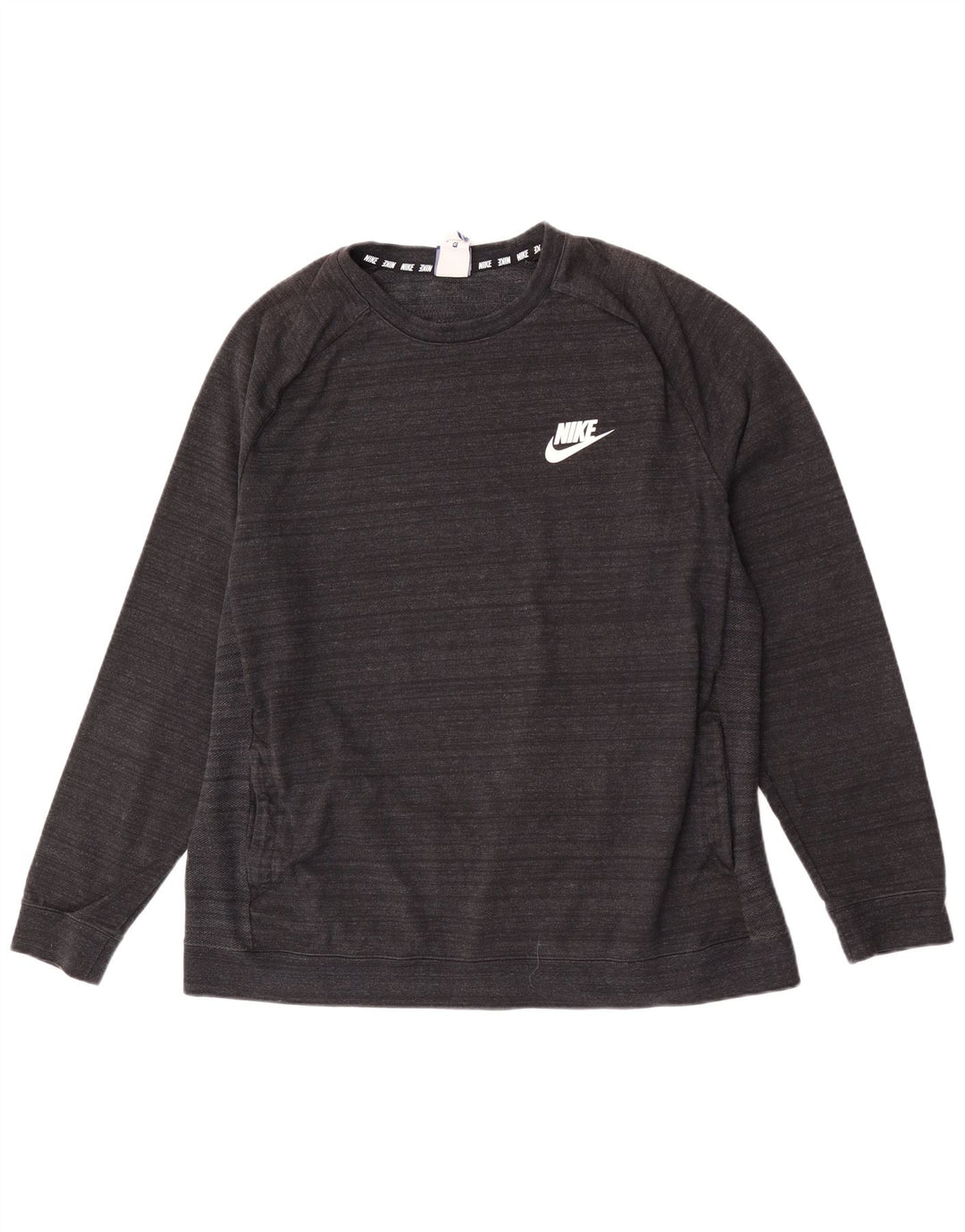 Moletom masculino Nike Jumper XL preto manchado de algodão