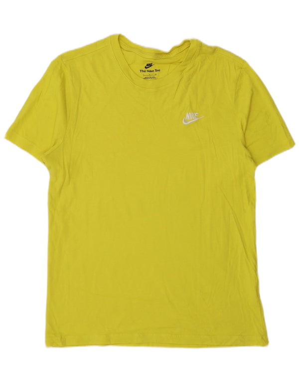 Nike Mens Camiseta Top Pequeno Amarelo