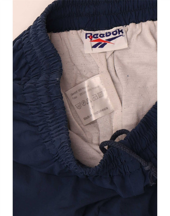 Calça de treino masculina Reebok Joggers médio azul marinho poliamida