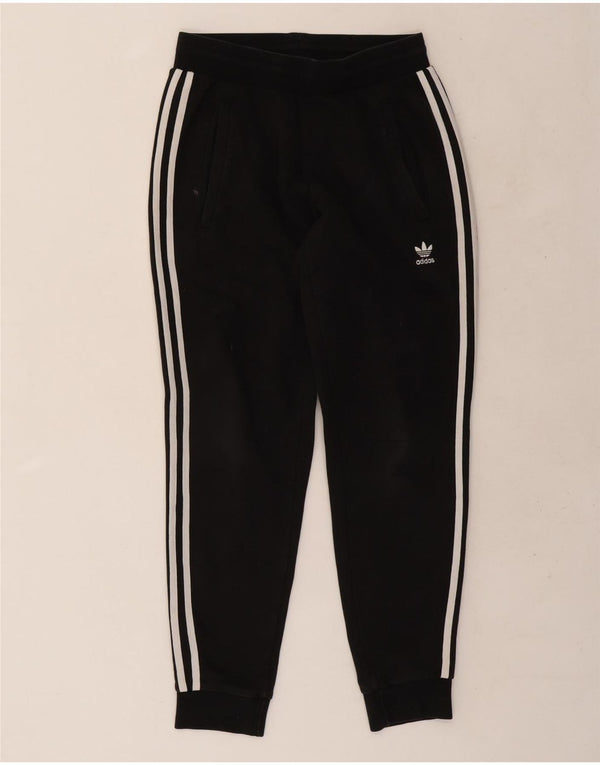 Adidas Mens Treino Calças Joggers Pequeno Algodão Preto