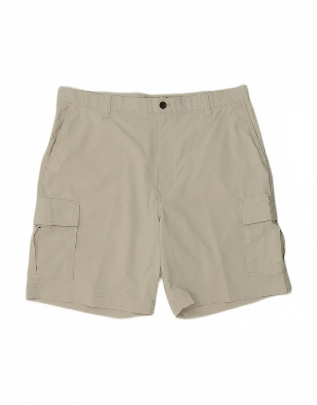 CHAPS Mens Regular Fit Cargo Shorts W36 Grande Poliéster Bege