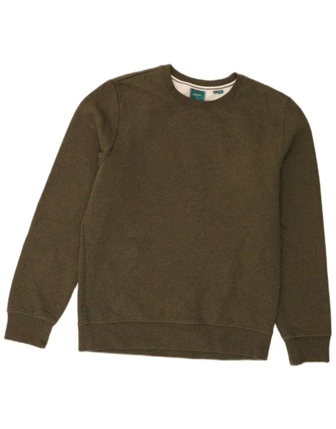SUPERDRY moletom masculino jumper grande algodão cáqui