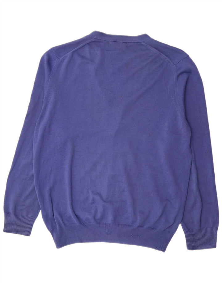 Suéter cardigã masculino Zara grande azul