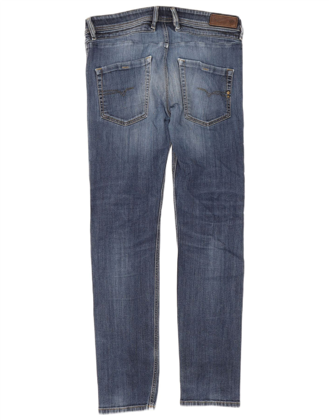 Diesel Mens Jeans Skinny W33 L33 Azul Algodão