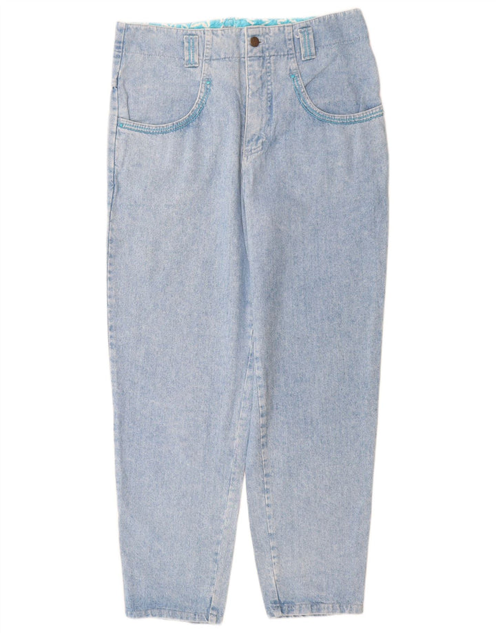 Jeans feminino Mash Tapered IT 46 grande W30 L30 azul algodão