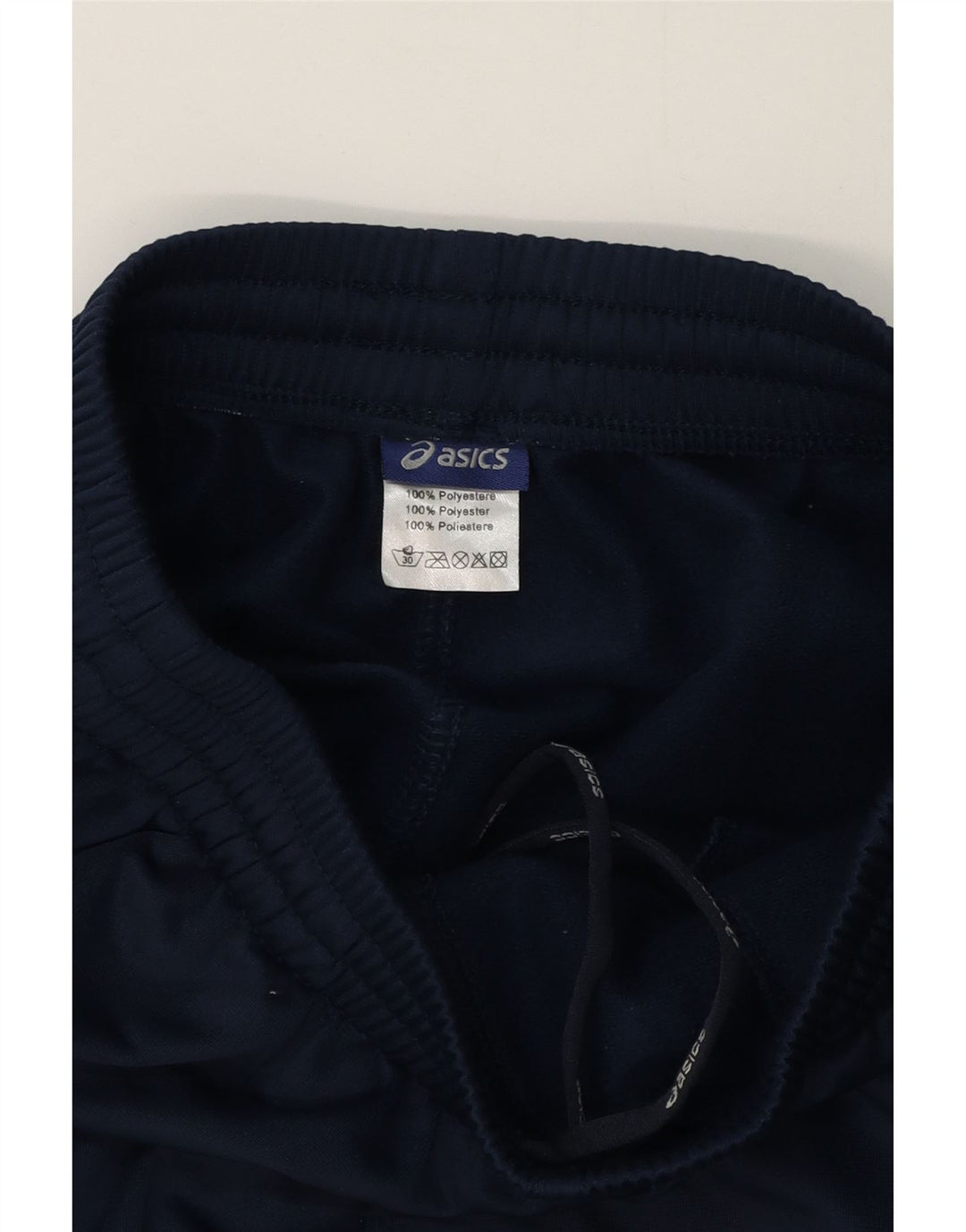 Calça de treino masculina Asics poliéster azul marinho médio