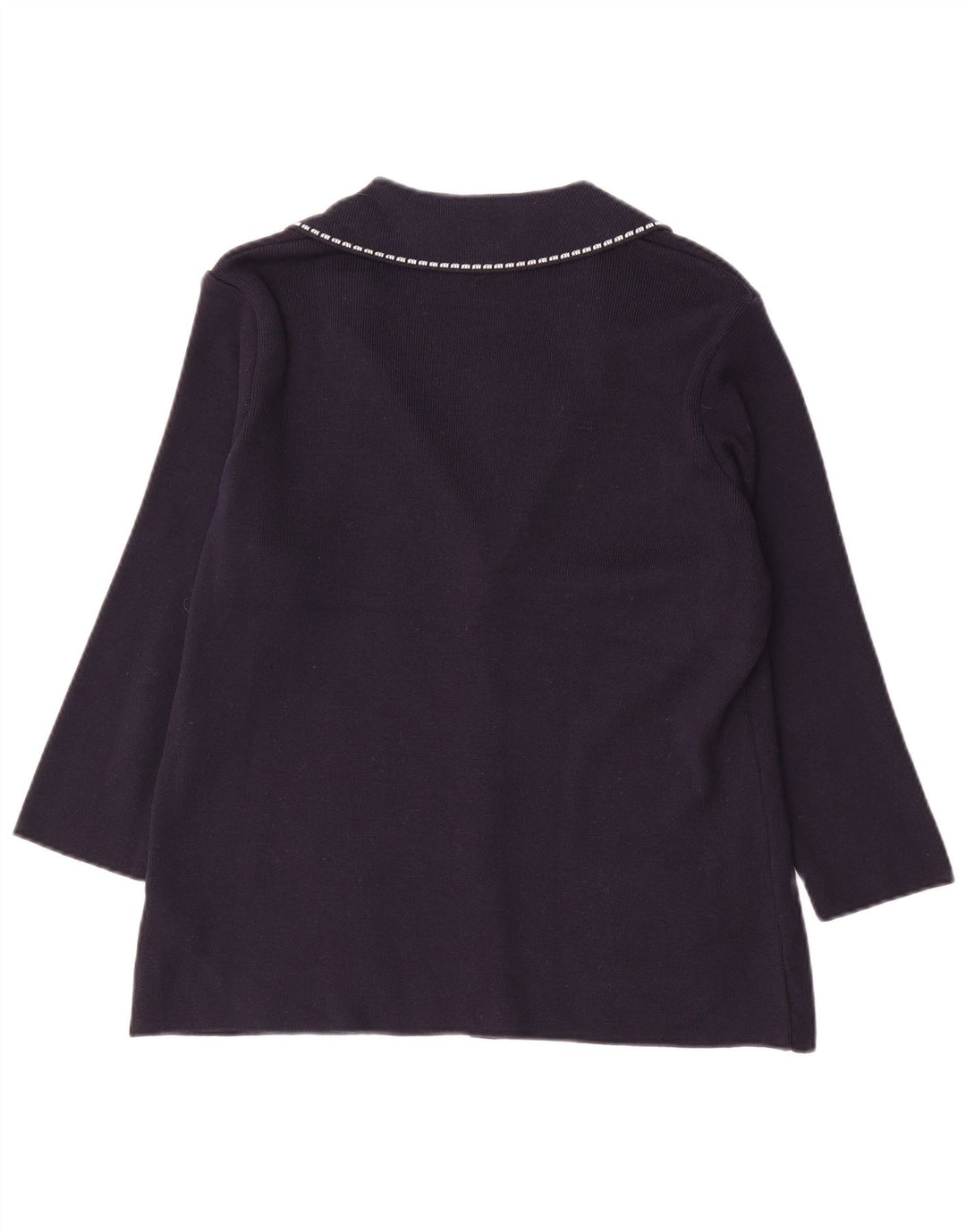 Suéter feminino Marks & Spencer Per Una Cardigan Reino Unido 16 grande azul marinho