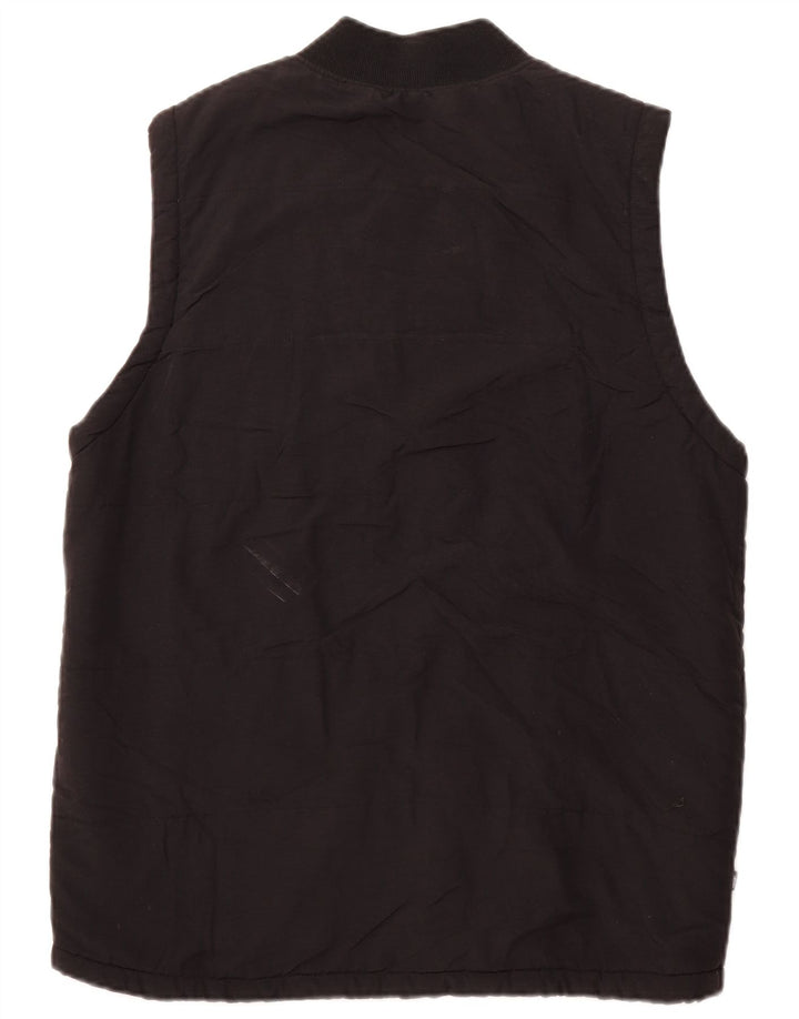 STUSSY Masculino Sherpa Gilet UK 40 Grande Poliéster Preto