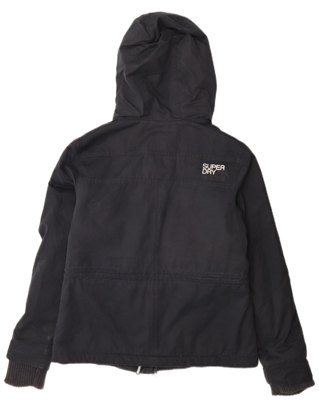 Jaqueta corta-vento feminina Superdry The windparka UK 14 grande azul marinho