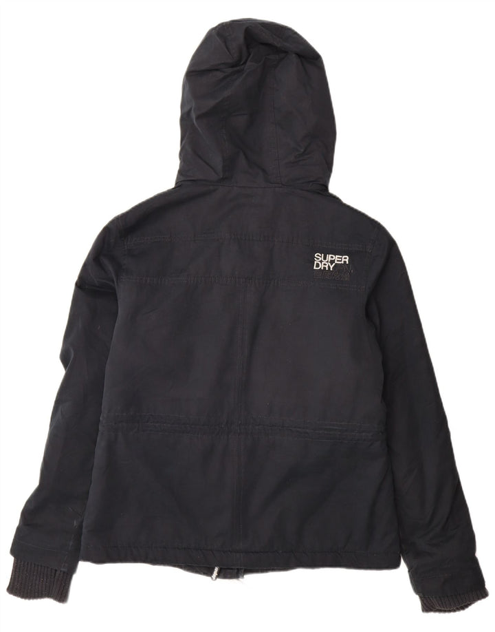 Jaqueta corta-vento feminina Superdry The windparka UK 14 grande azul marinho