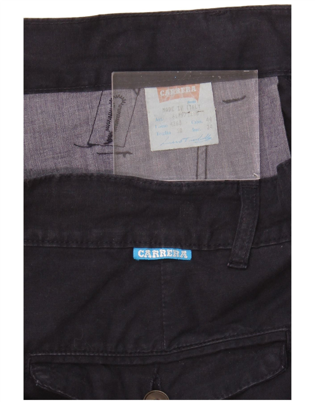 Calça Chino Masculina CARRERA W34 L32 Azul Marinho