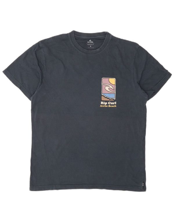 Camiseta masculina Rip Curl com ajuste padrão gráfico pequeno azul marinho praia