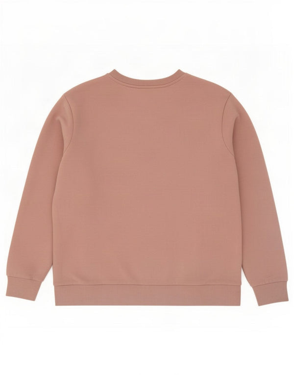 Suéter feminino Marks & Spencer de grandes dimensões Reino Unido 14 algodão rosa médio