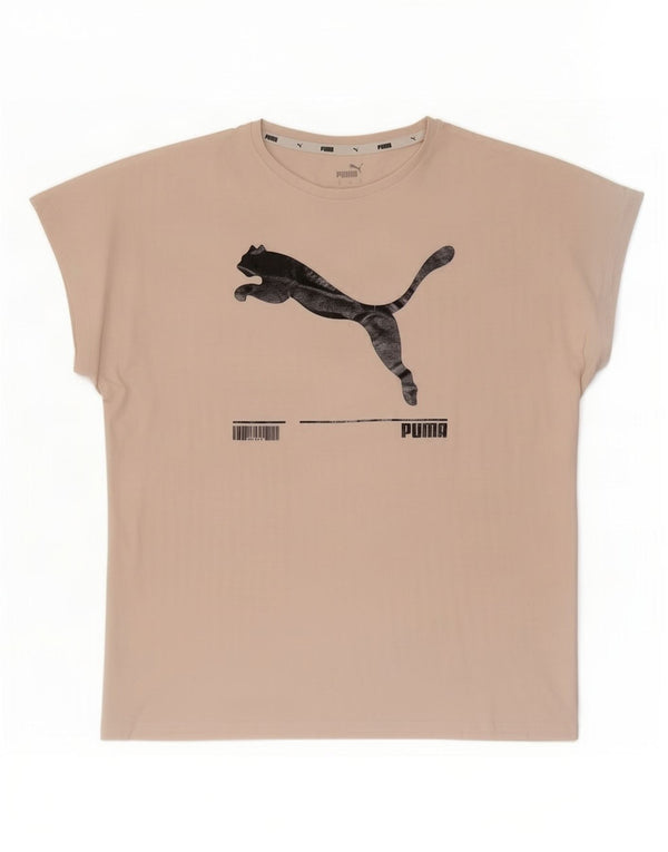 Puma Camiseta Feminina Oversized Graphic Top UK 10 Pequeno Rosa