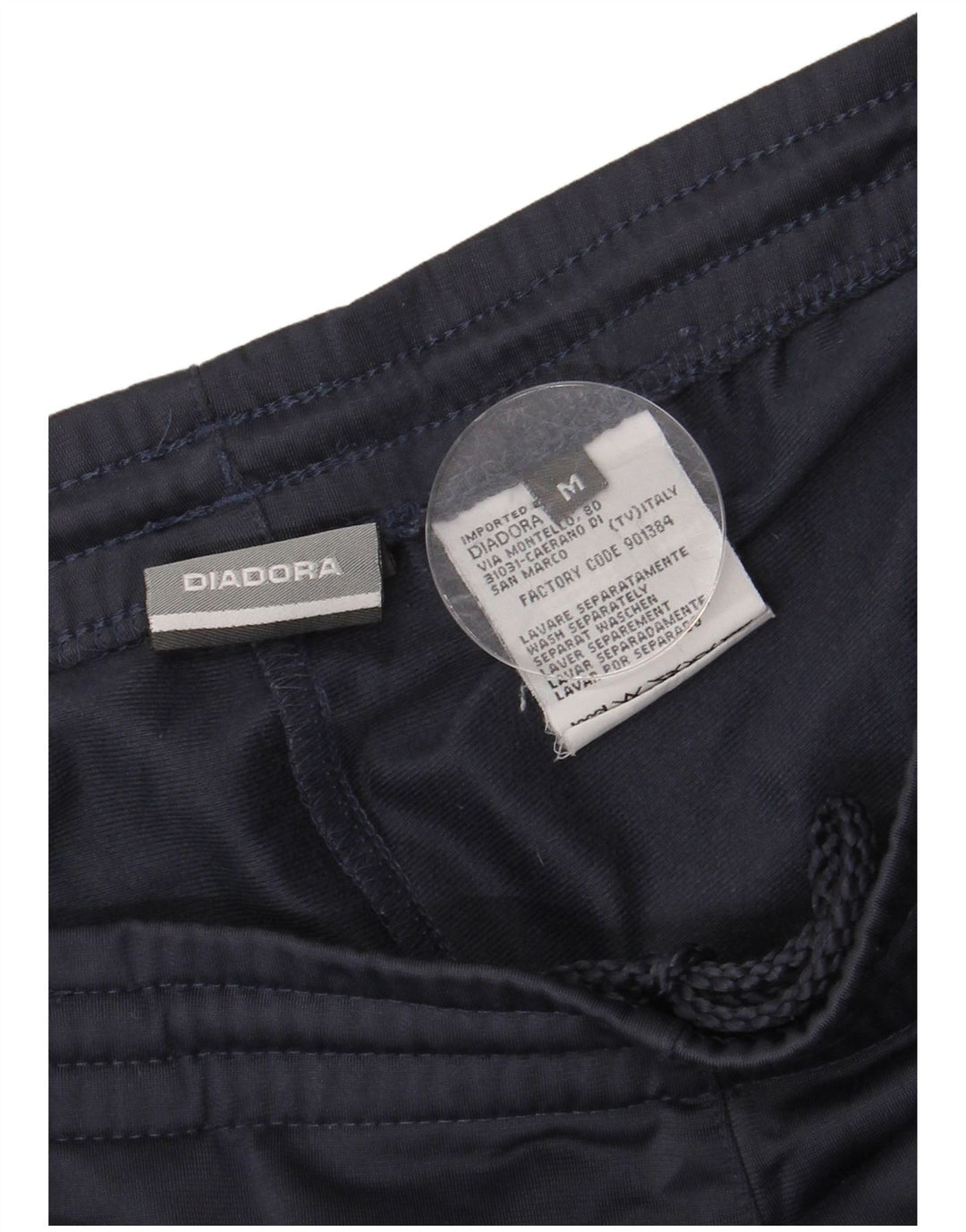 Calça de treino masculina DIADORA poliéster azul marinho médio