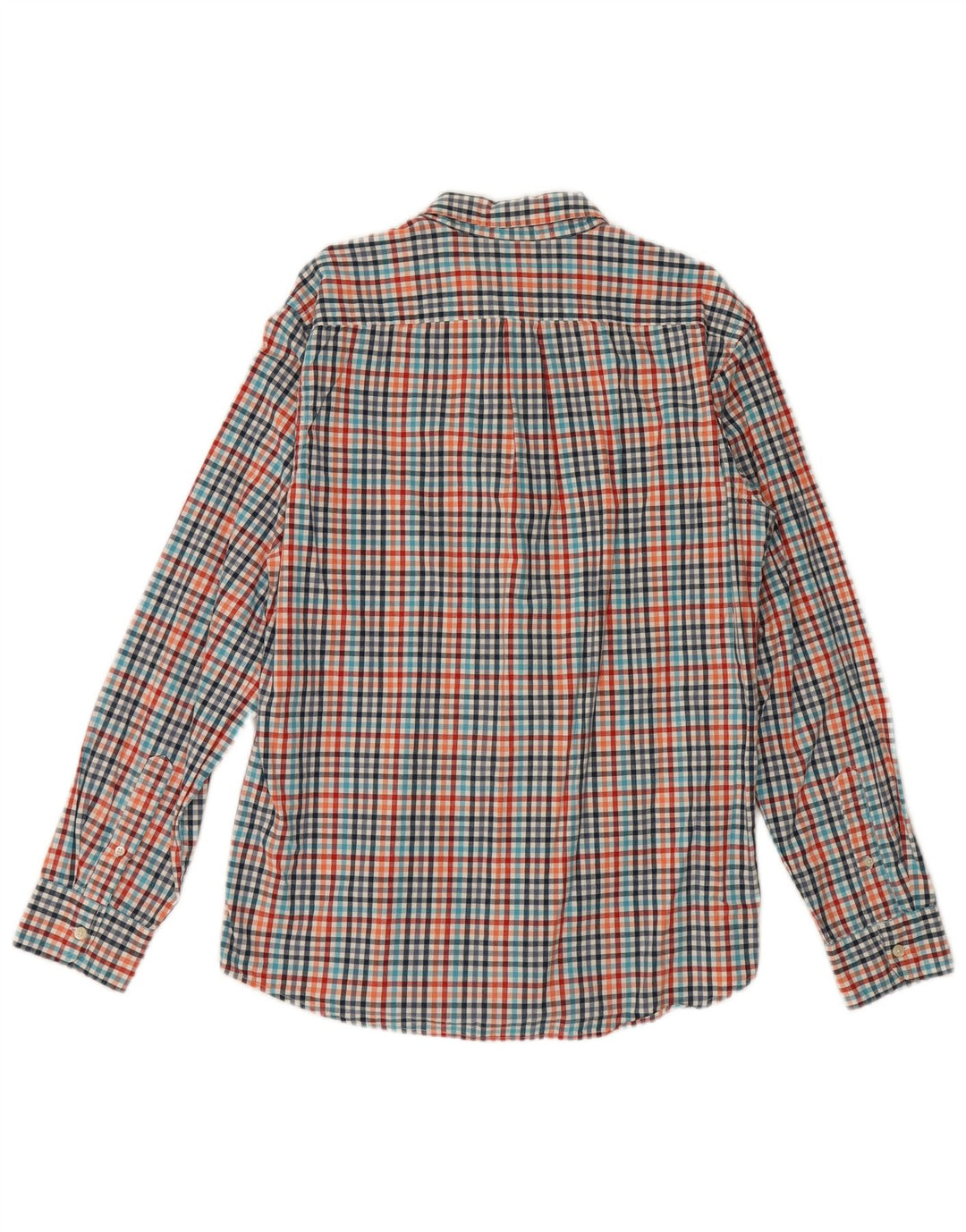 Camisa masculina slim fit Gap grande algodão guingão multicolorido