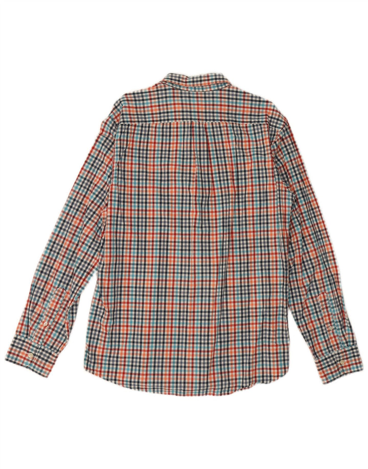 Camisa masculina slim fit Gap grande algodão guingão multicolorido