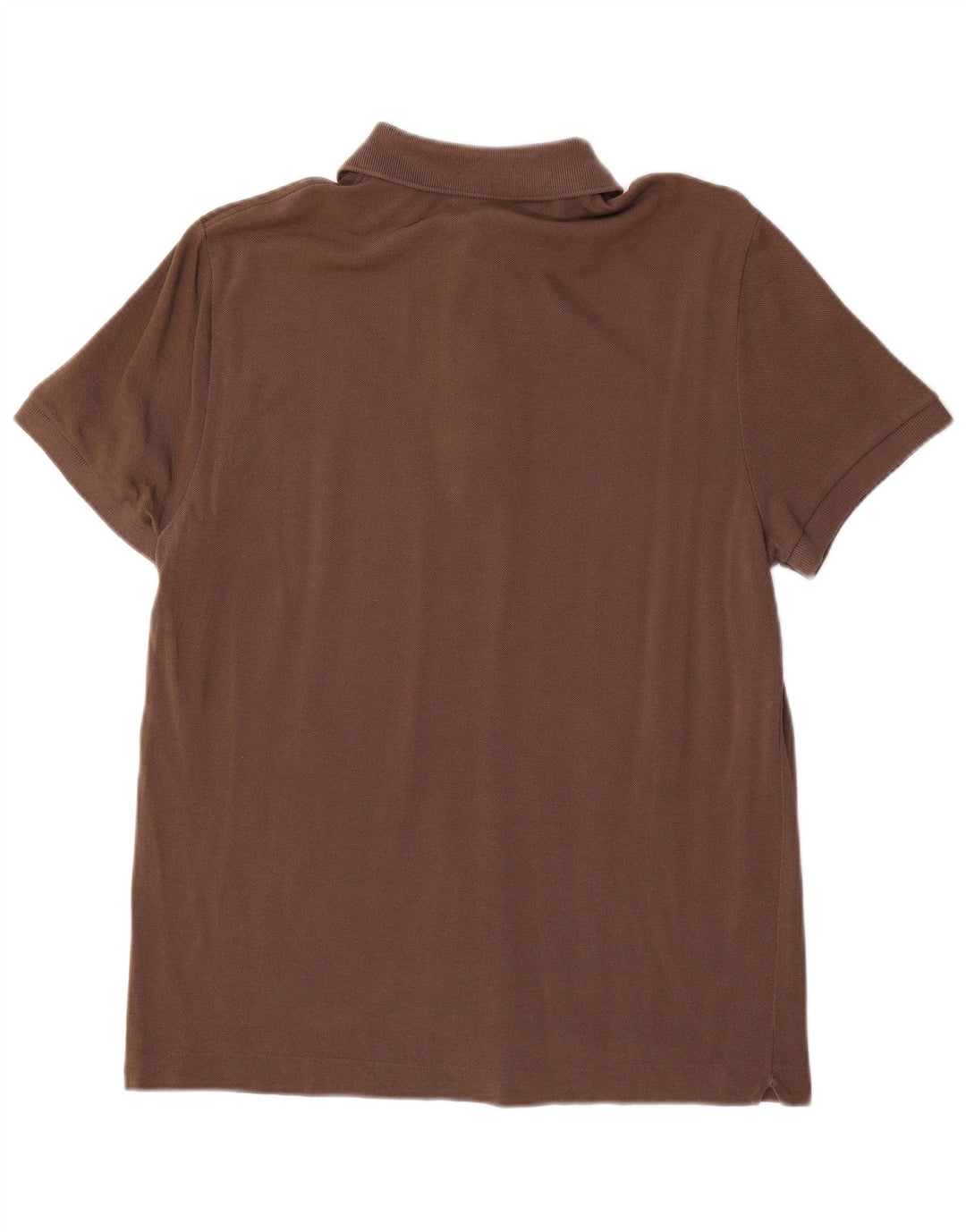 Camisa polo masculina Lacoste Slim Fit tamanho 5 grande algodão marrom