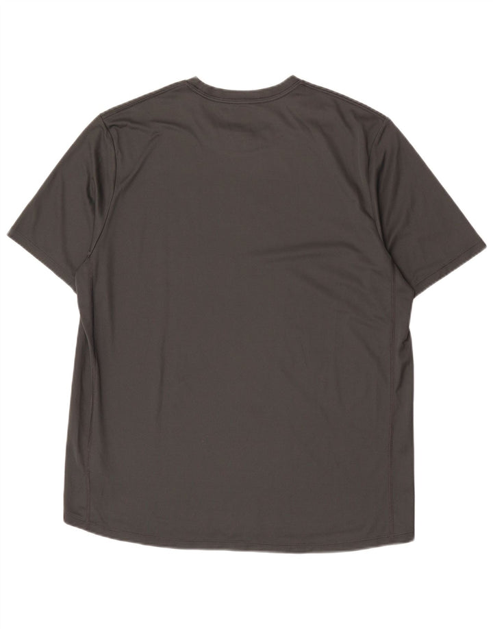 Camiseta Nike Masculina Dri Fit Graphic Top Grande Cinza Poliéster
