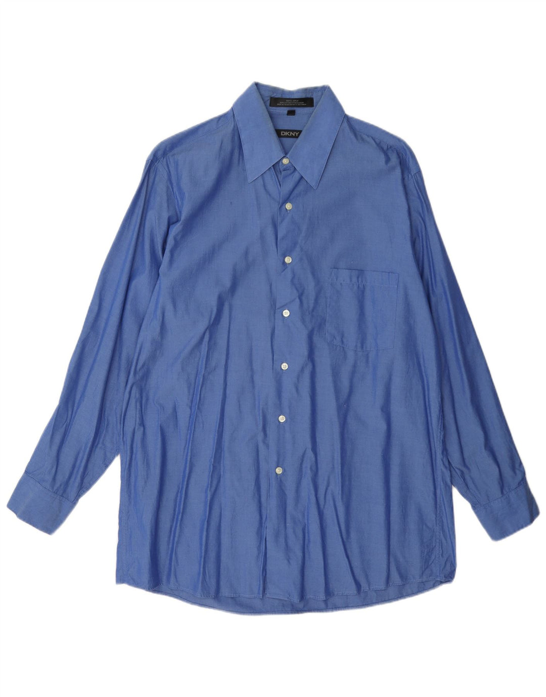 Camisa masculina Dkny tamanho 16 grande algodão azul