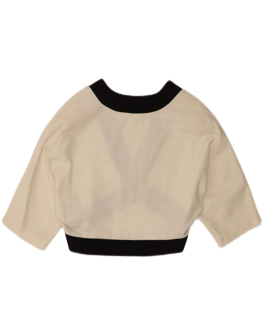 Bolero feminino vintage EU 44 XL algodão branco