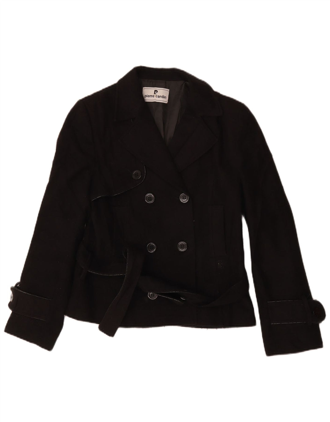 Casaco feminino Pierre Cardin Pea IT 46 grande poliéster preto