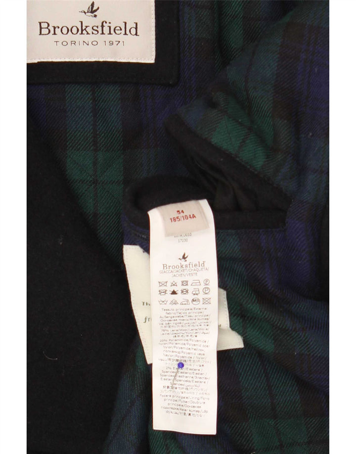 Casaco masculino Brooksfield Pea IT 54 2XL lã azul marinho
