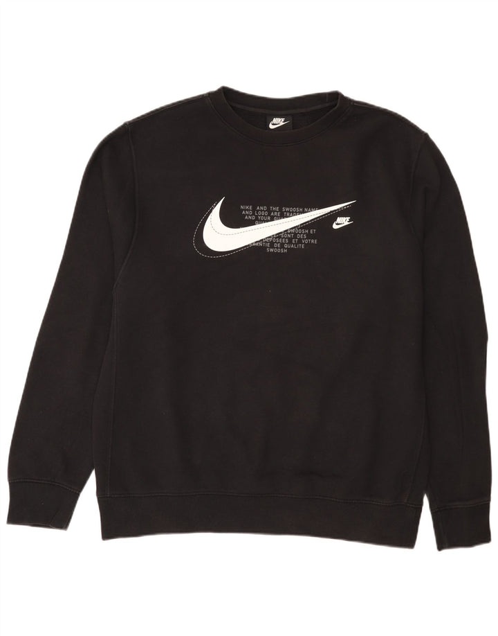 Moletom Nike Masculino Graphic Regular Fit Suéter Grande Algodão Preto