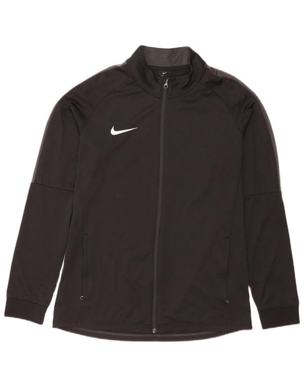 Nike Mens Tracksuit Top Jacket Large Black Polyester Sports