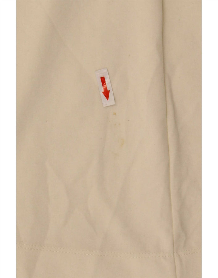 Zara blusa feminina manga 3/4 oversized top Reino Unido 16 grande bege