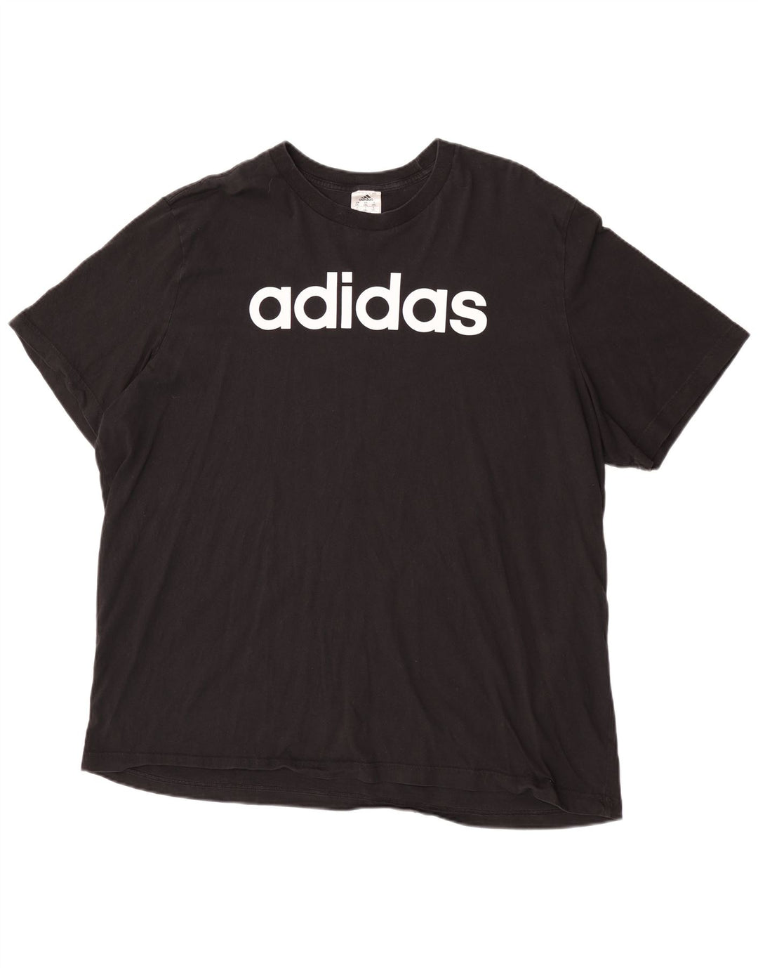 Camiseta gráfica masculina Adidas Top 2XL algodão preto