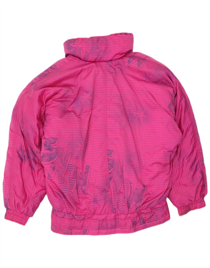 Jaqueta de esqui Etirel feminina gráfica oversized EU 40 médio listrado rosa