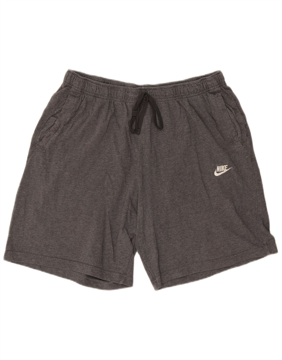 Shorts esportivos masculinos Nike XL cinza manchado de algodão