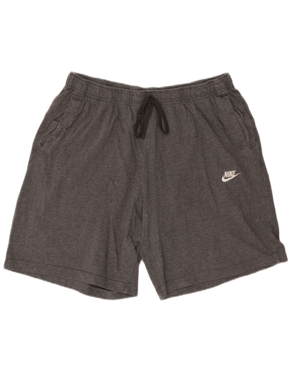 Nike Mens Sport Shorts XL Grey Flecked Cotton