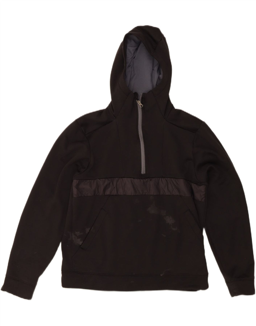 Suéter masculino com capuz e gola com zíper The North Face grande poliéster preto