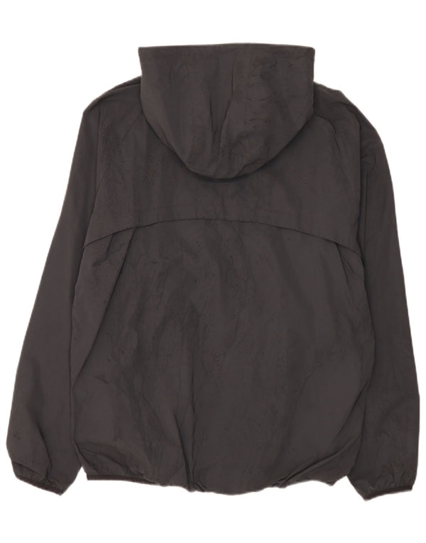 Jaqueta de chuva masculina Ellesse com capuz UK 38 poliamida cinza médio