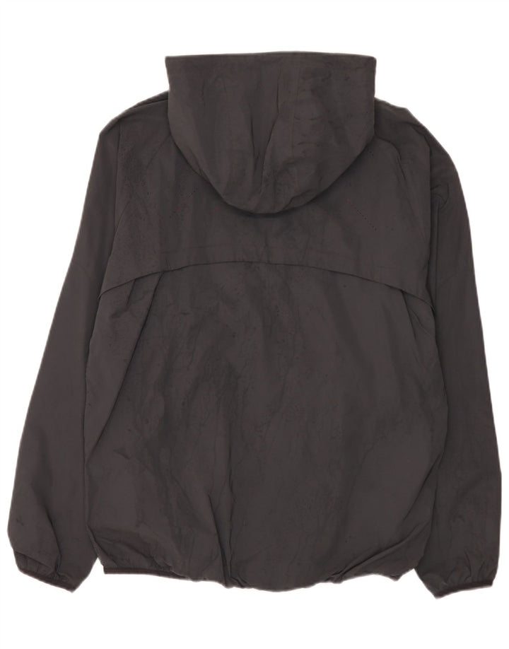 Jaqueta de chuva masculina Ellesse com capuz UK 38 poliamida cinza médio