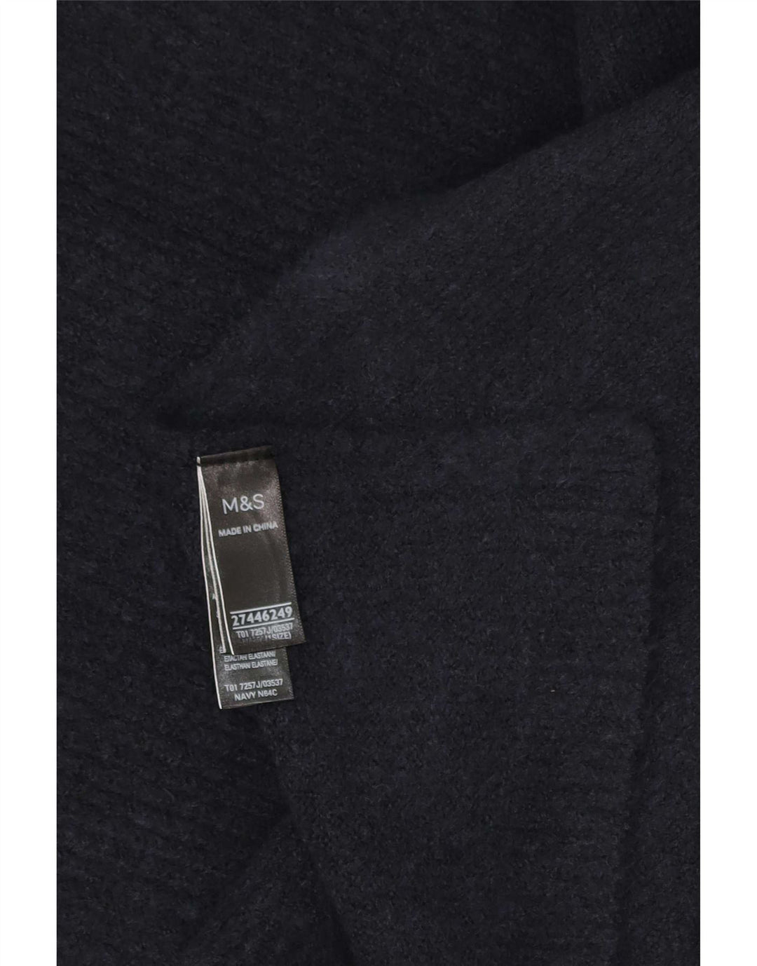Suéter poncho feminino Marks & Spencer tamanho único azul marinho poliéster