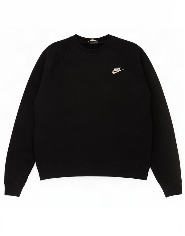 Moletom feminino Nike Jumper UK 14 médio preto algodão