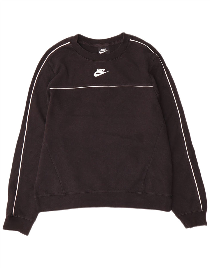 Moletom feminino Nike Jumper UK 14 médio preto algodão