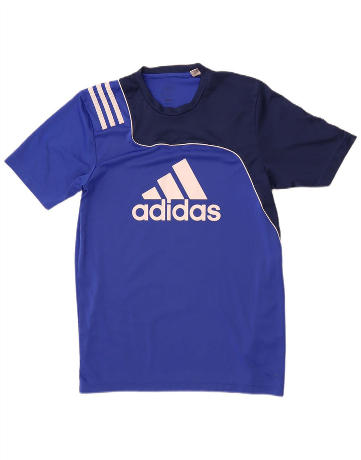Camiseta Adidas Masculina Graphic Top XS Azul Colorblock Poliéster