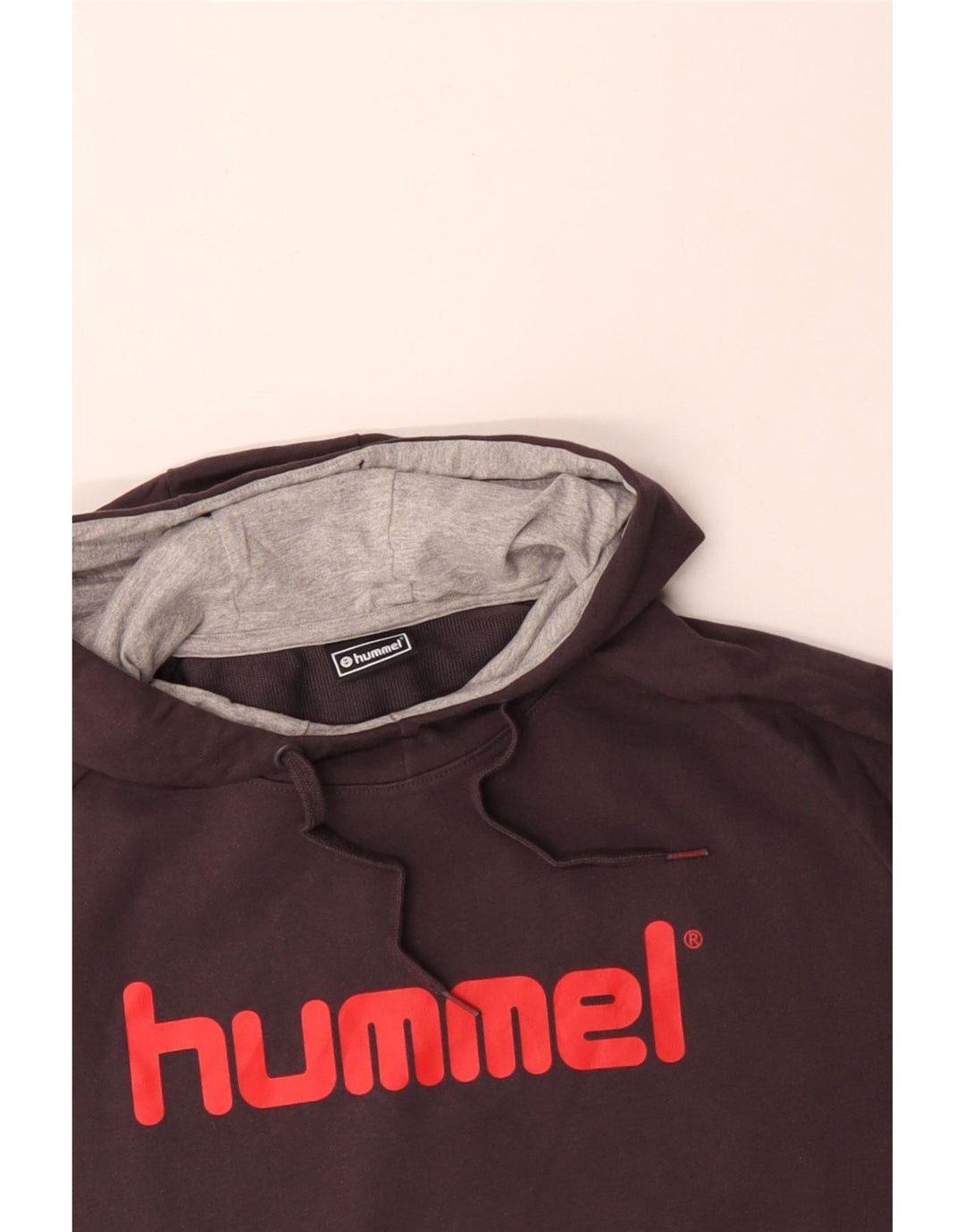 Jumper com capuz gráfico masculino HUMMEL XL algodão preto