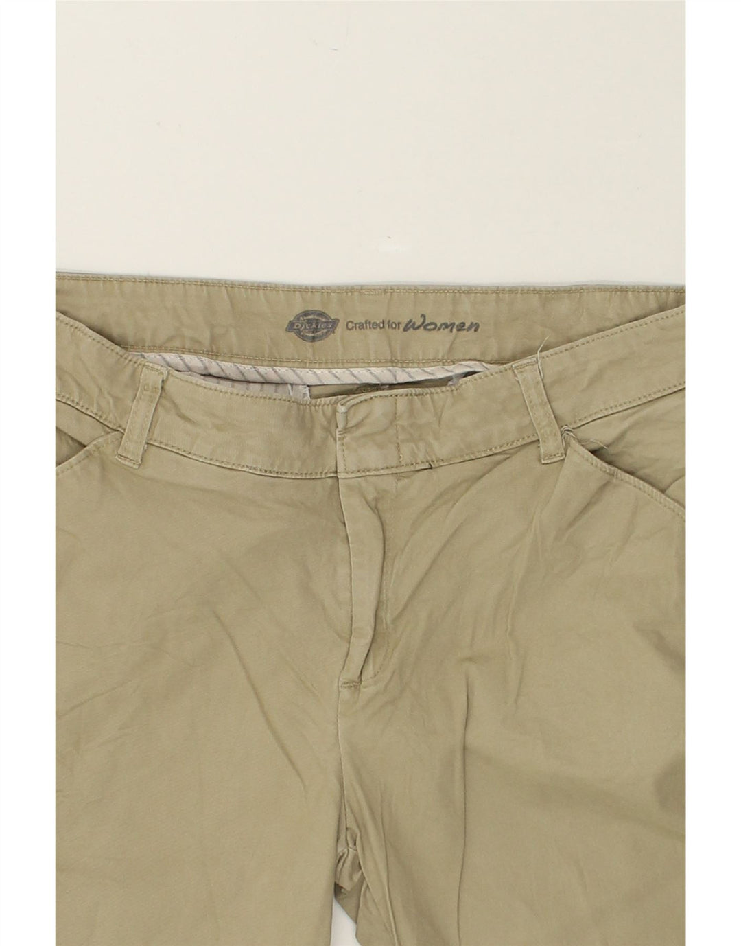 DICKIES Womens Straight Chino Trousers W32 L30 Beige Cotton | Vintage Dickies | Thrift | Second-Hand Dickies | Used Clothing | Messina Hembry 
