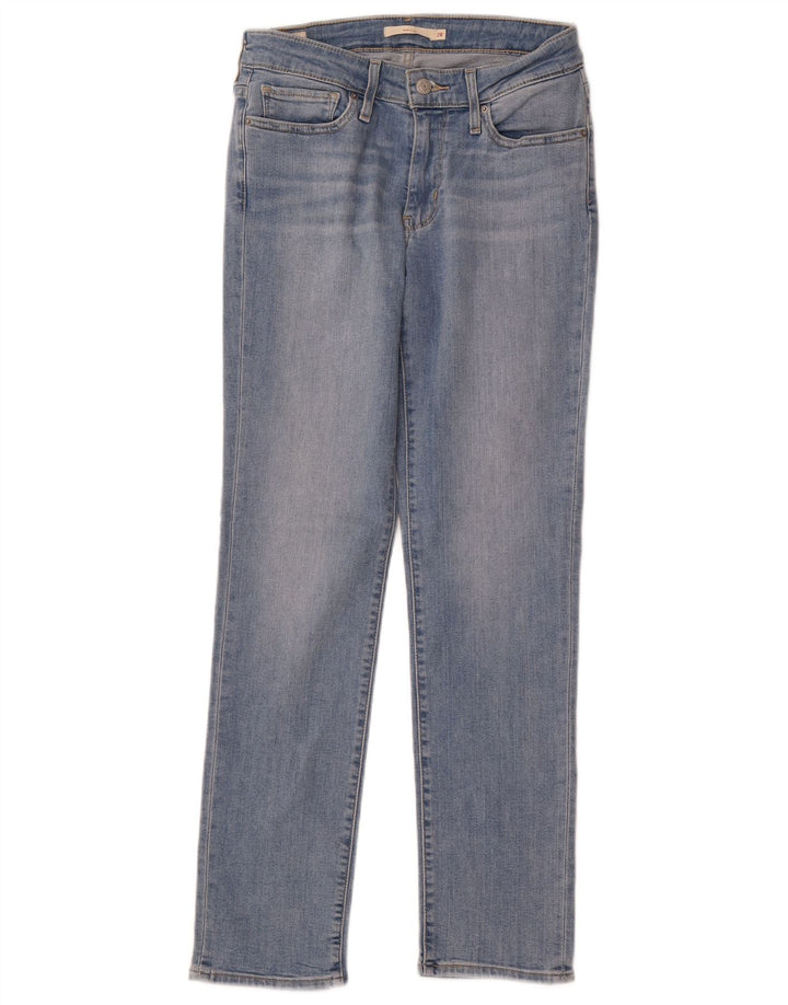 LEVI'S Feminino 712 Slim Jeans W28 L30 Azul Algodão