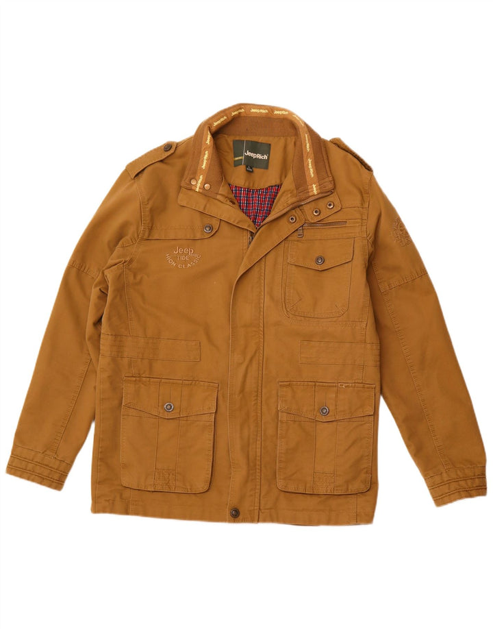 Jaqueta militar masculina Jeep Rich UK 42 XL marrom